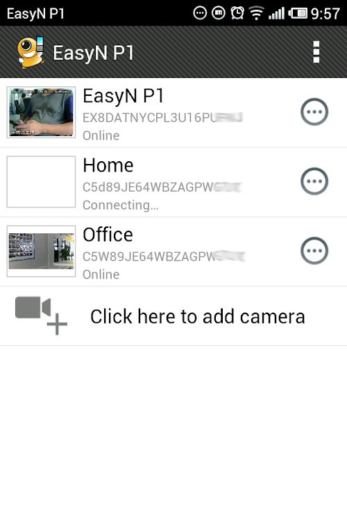Android application EasyN P1 screenshort