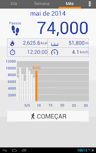  Pedómetro– miniatura da captura de ecrã  