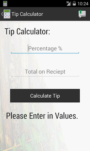 Wine and Dine Tip Calculator