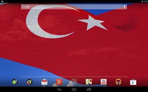 3D Turkey Flag banner