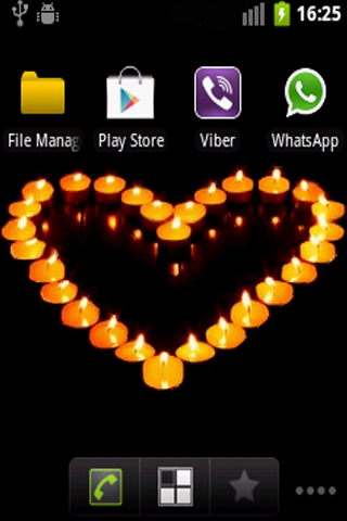 Love Candles Live Wallpaper