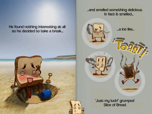 【免費書籍App】Slice of Bread Goes to Beach-APP點子