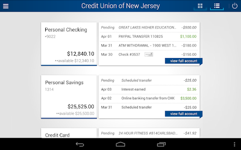 Credit Union of New Jersey Screenshots 10