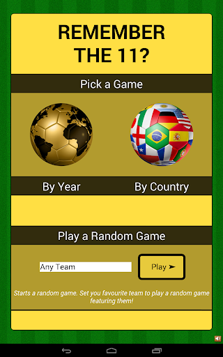【免費體育競技App】Remember The 11? - World Cup-APP點子