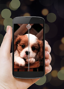 download Puppy Zipper Lock Screen free