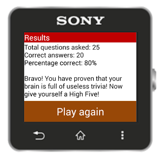 【免費益智App】Trivia for SmartWatch-APP點子