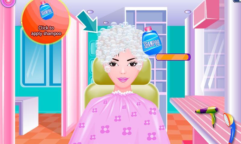 Free Girls Game Hair Salon Screen 1