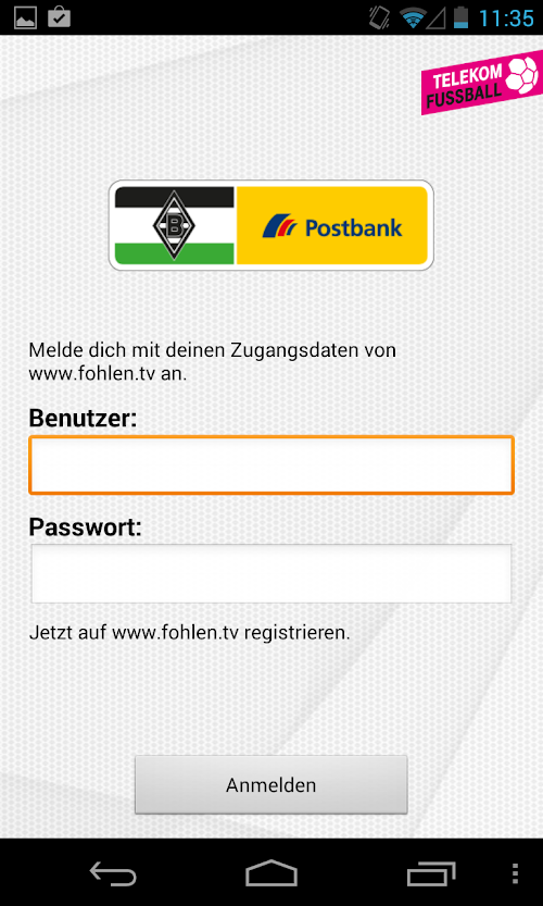 Android application Fohlen.TV screenshort