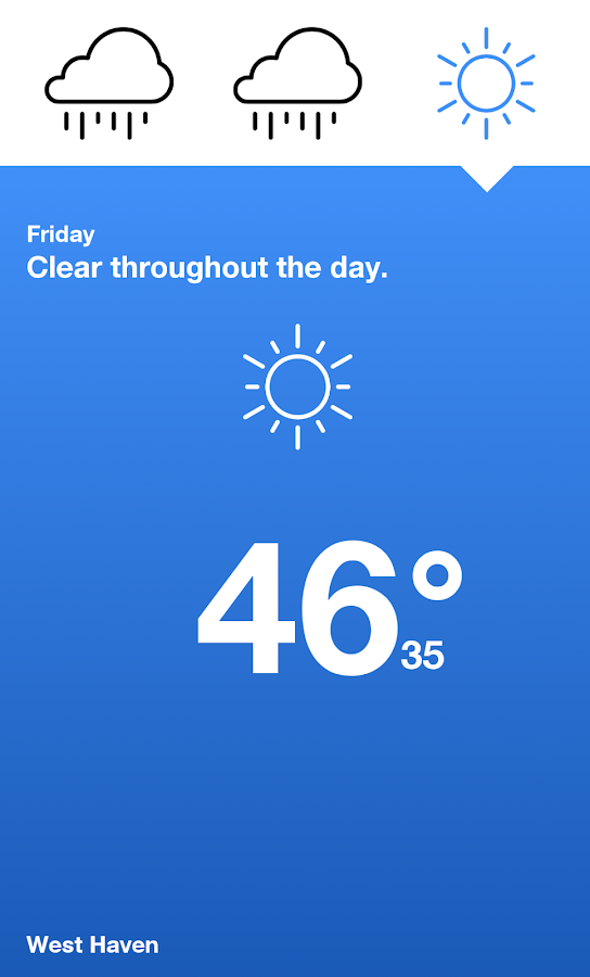   Authentic Weather – Capture d'écran 