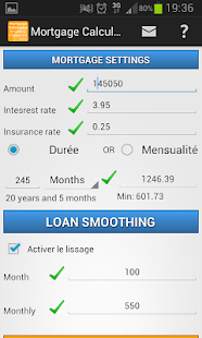 Android application Mortgage Calculator PRO screenshot