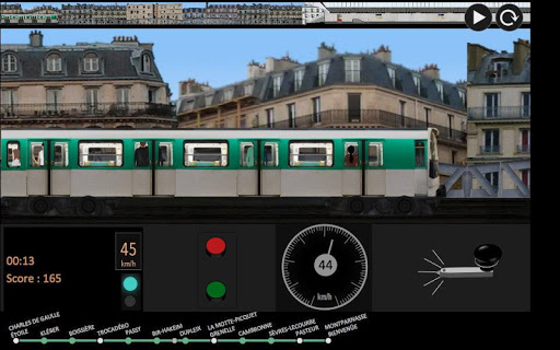 パリの地下鉄のシミュレーター
