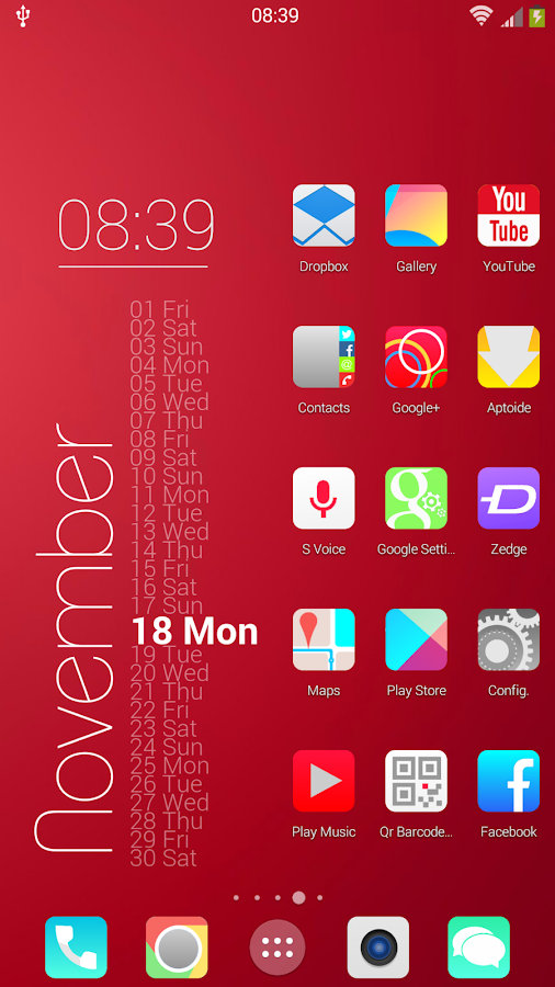 KitKat HD Launcher Theme 7 in1 - Screenshot