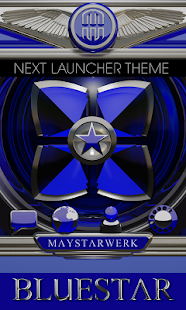 How to download Next Launcher theme Blue Star lastet apk for bluestacks