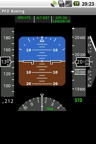 Android application PFD Boeing screenshort