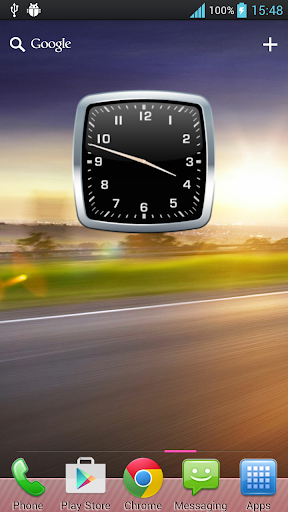 Simple analog clock widget