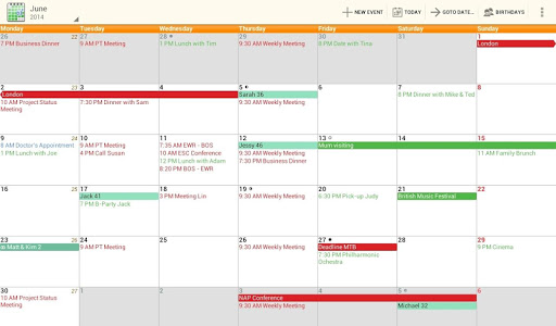 Screenshot aCalendar+ Calendar & Tasks v1.0