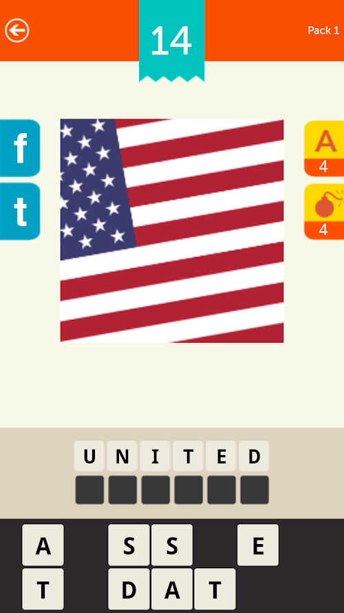 Android application Guess the Country! screenshort