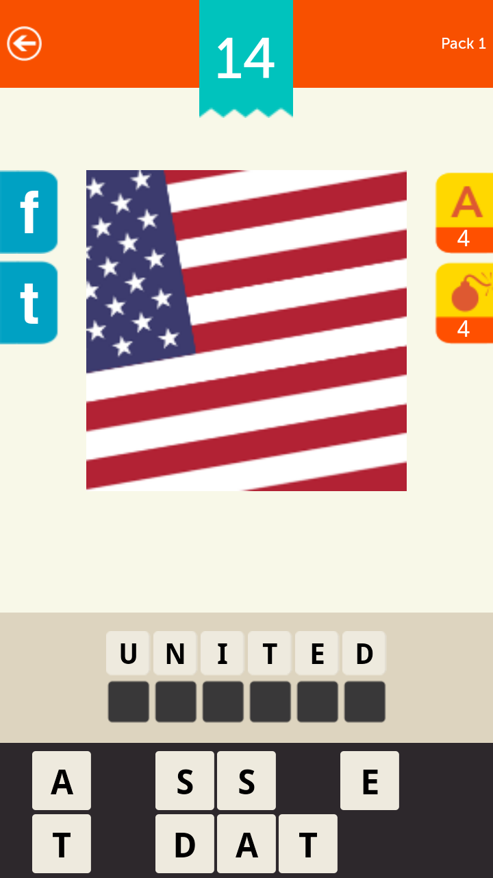 Guess the Country! Screen 1