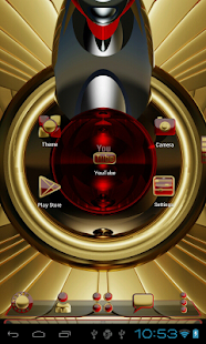 Next Launcher Thème d'or rouge - screenshot thumbnail