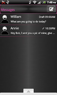 download GO SMS PRO Pink Theme free