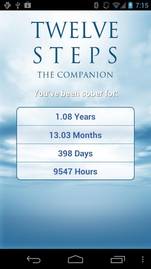 Android application 12 Steps AA Companion screenshort