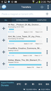 FrostWire - File Downloader - screenshot thumbnail