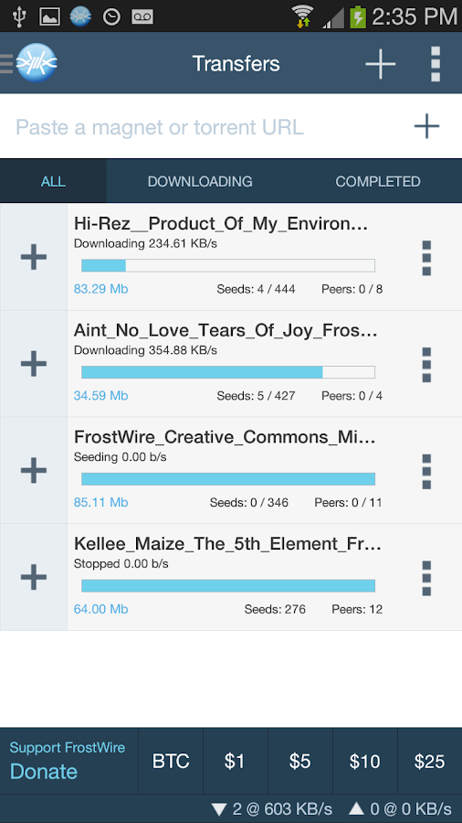 download frostwire app for android