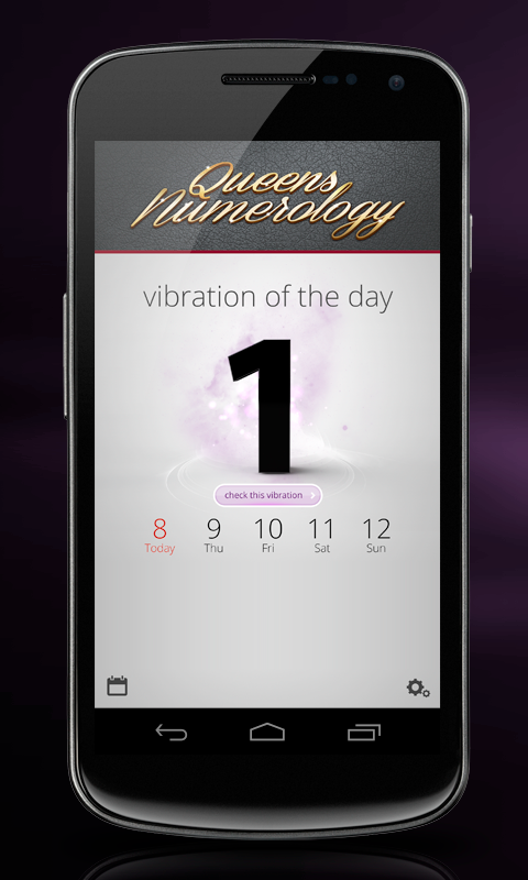 Android application Queens Numerology screenshort