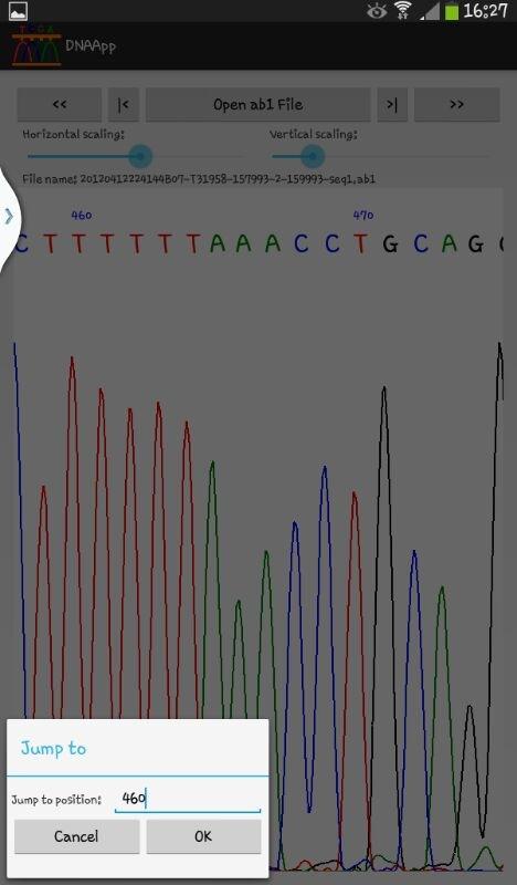   DNAApp: DNA sequence analyzer — ekrānuzņēmums 