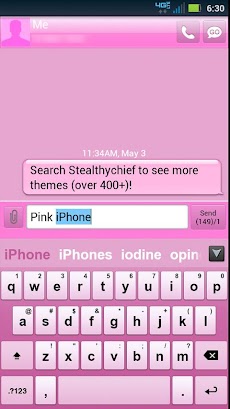 GO Keyboard Pink Themeのおすすめ画像4