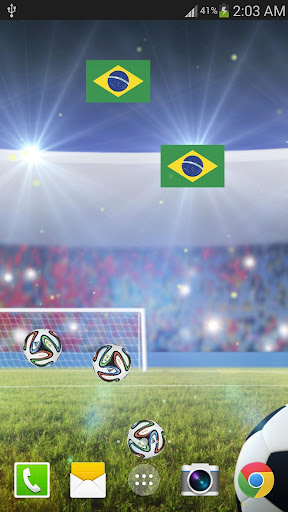 Brazil Football Live Wallpaper