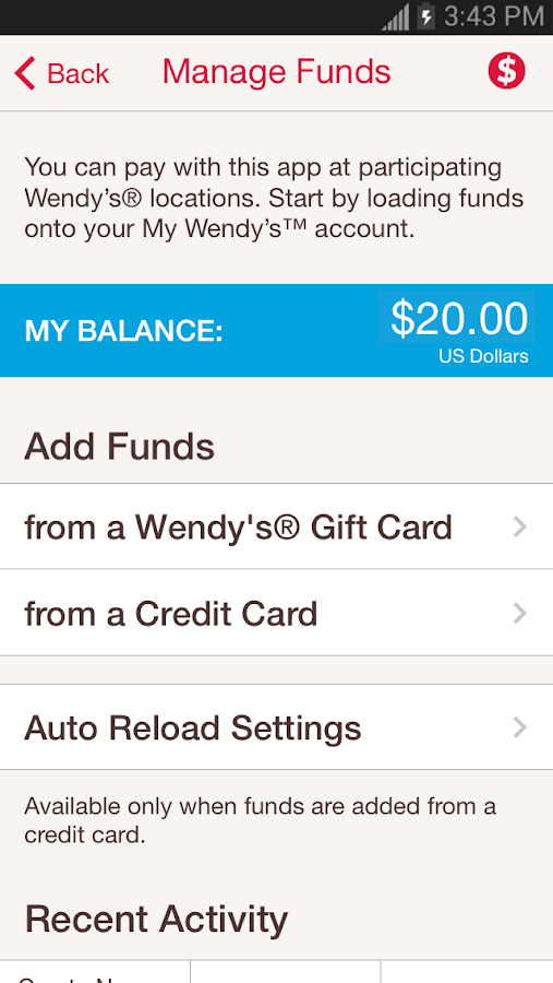 My Wendyâ€™s - screenshot