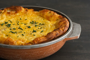 Pear and Smoked Gouda Cheese Dutch Baby