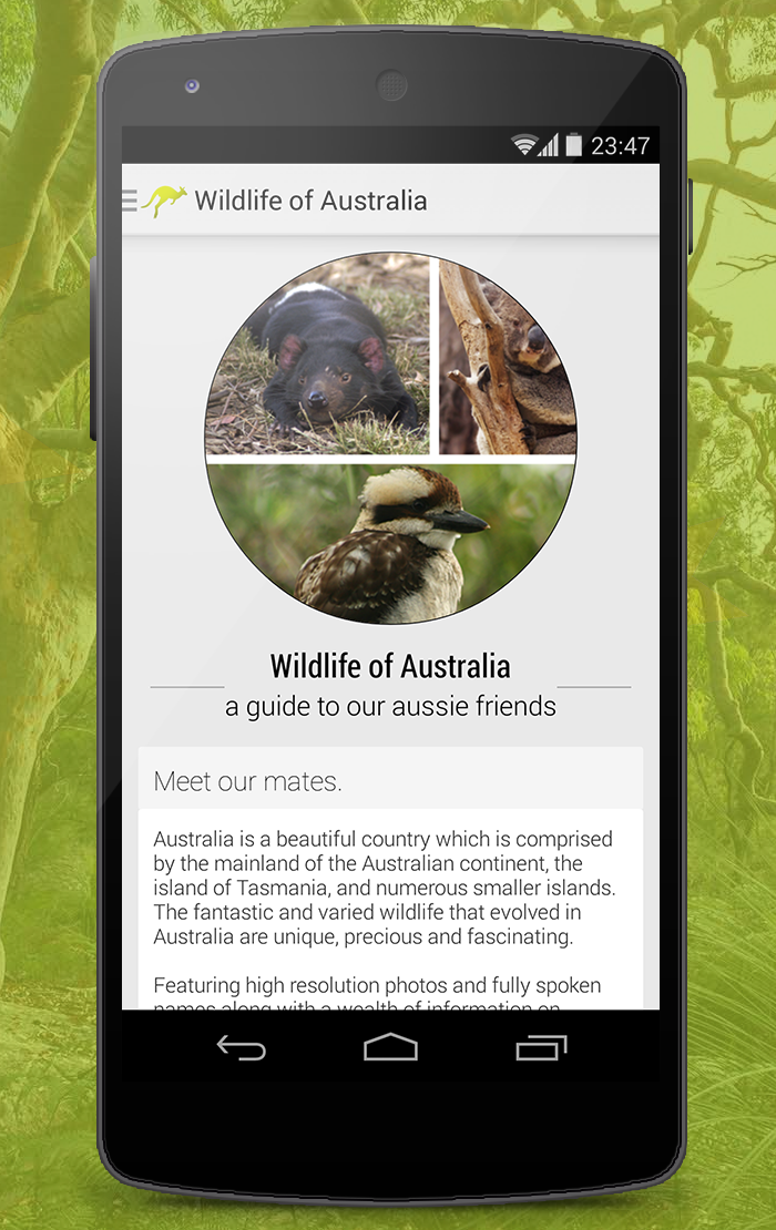 Wildlife of Australia Screen 1