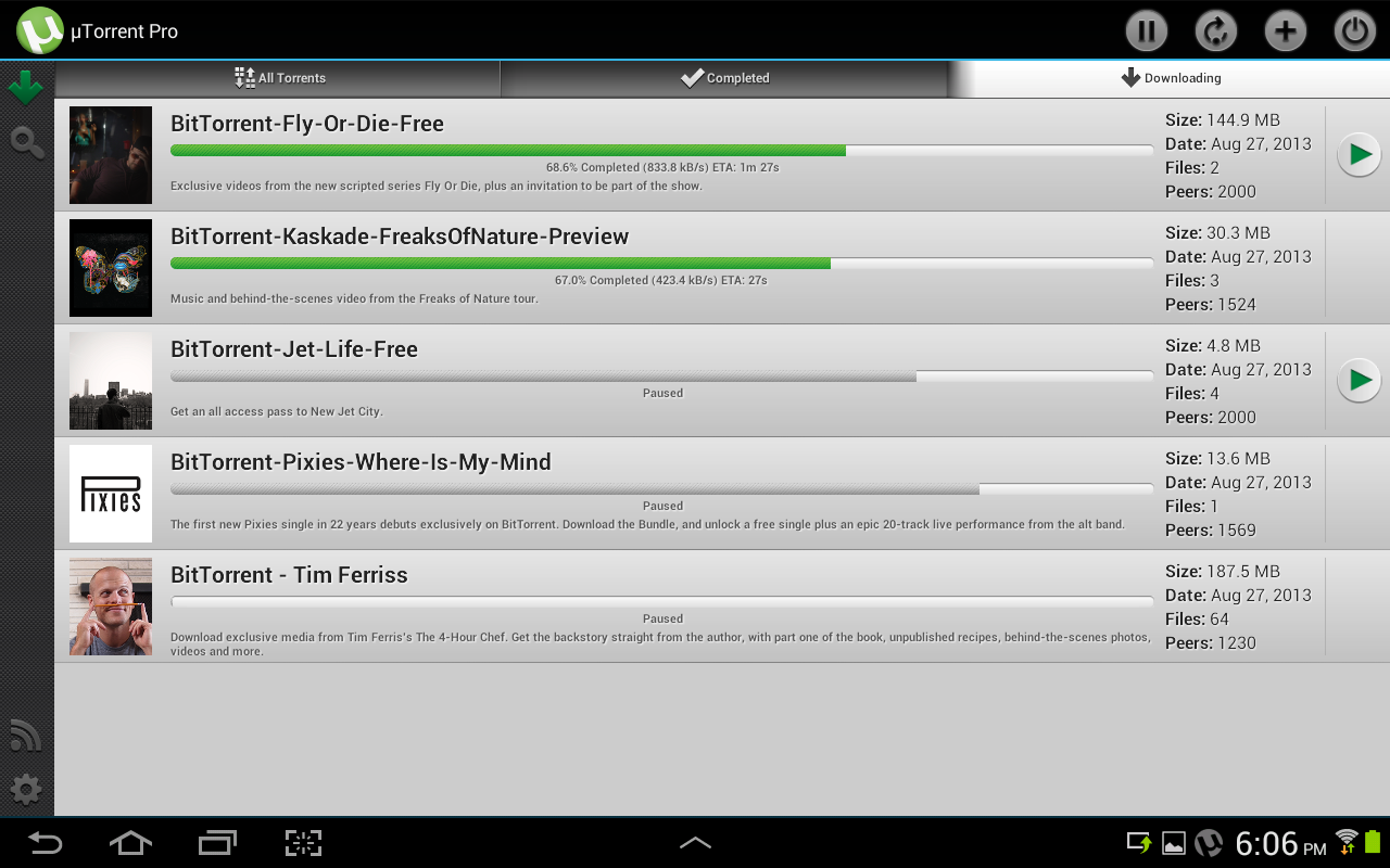 µTorrent® Pro - Torrent App - screenshot