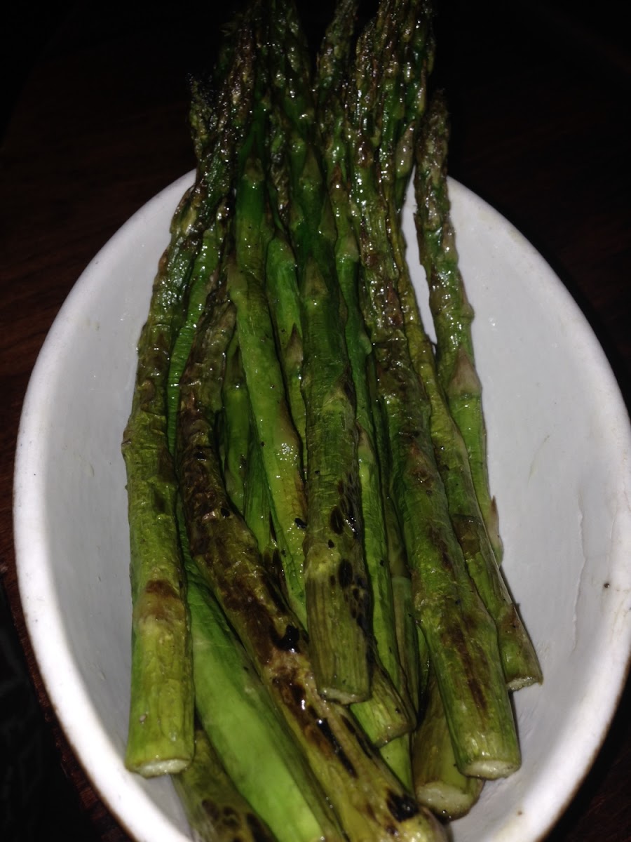 Grilled asparagus