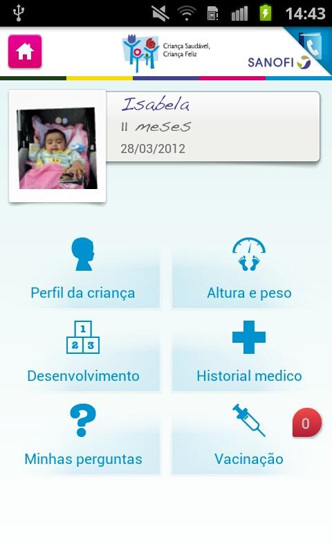Android application Mamãe Applicada screenshort