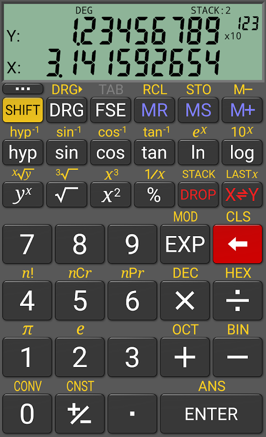    RealCalc Scientific Calculator- screenshot  