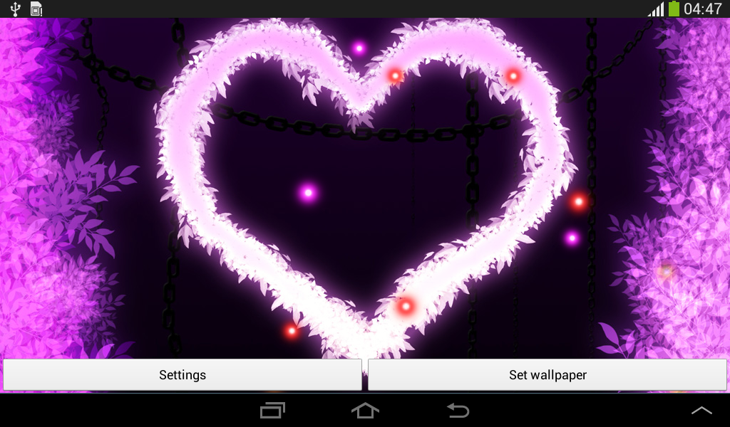 Pink Heart Live Wallpaper Android Apps on Google Play