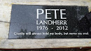 Pete Landherr Memorial Bench