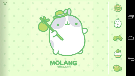 Molang Clover Green Atom theme