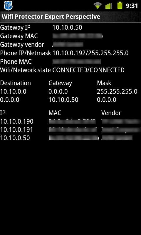 Wifi Protector - screenshot