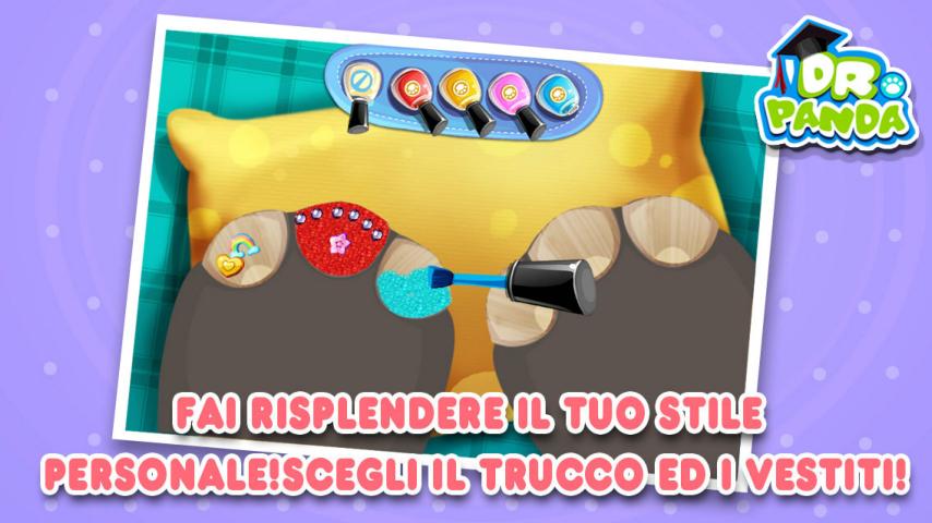 Android application Dr. Panda Beauty Salon screenshort