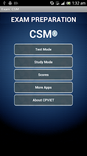 Exam: CSM