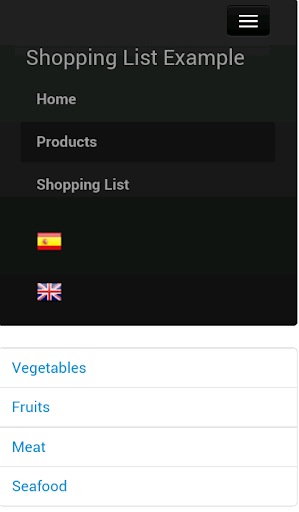 Shopping List Example Phonegap