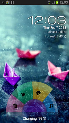 Magic Rainbow lockscreen