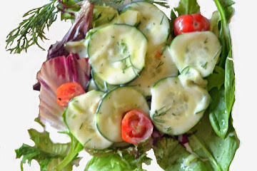 Creamy Dill Cucumber Salad