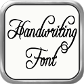 Handwriting font for Flipfont icon