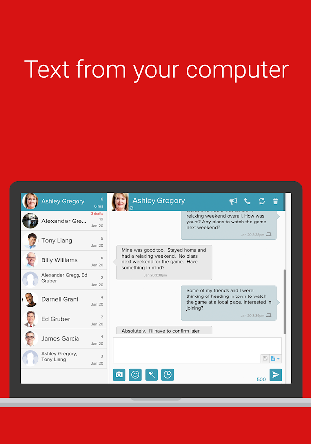 download text messages from android to pc