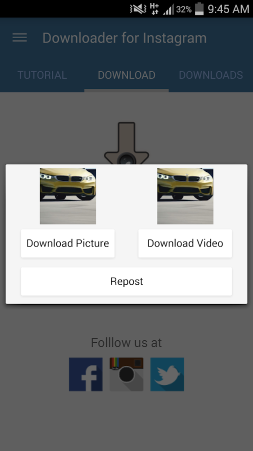 Video Downloader for Instagram - screenshot
